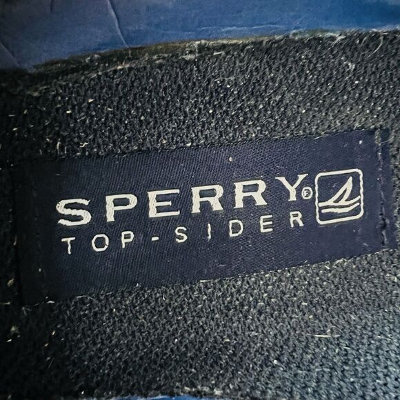 Sperry Top Sider Brown Leather Slip on Loafers Boat Shoes Leather Laces Mens 9M - Picture 7 of 8